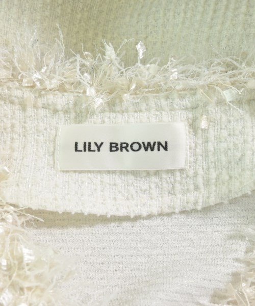LILY BROWN（リリーブラウン）ノーカラージャケット 白 サイズ:F レディース/2200618538041