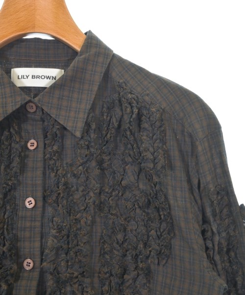 LILY BROWN（リリーブラウン）ブラウス 茶 サイズ:F レディース/2200618969067