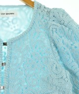LILY BROWN（リリーブラウン）ノーカラージャケット 青 サイズ:F レディース/2200621161045