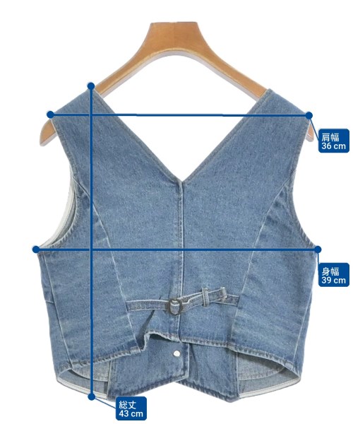 LILY BROWN（リリーブラウン）ベスト 青 サイズ:ONE レディース/2200669131116