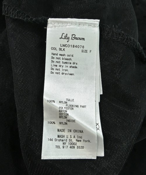 LILY BROWN（リリーブラウン）ワンピース 黒 サイズ:F レディース/2200668963039