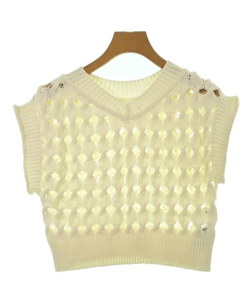 LILY BROWN(リリーブラウン)ベスト 白 サイズ:F/2200674677050