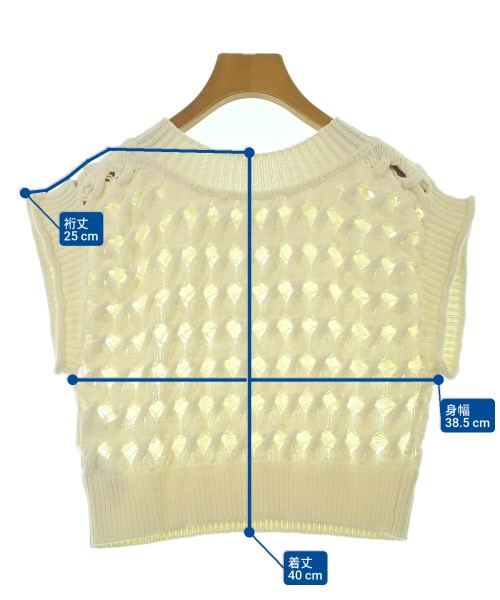 LILY BROWN（リリーブラウン）ベスト 白 サイズ:F レディース/2200674677050