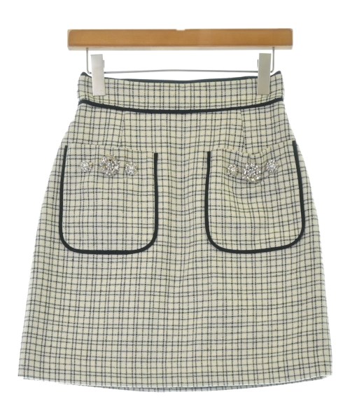 LILY BROWN(リリーブラウン)ミニスカート 白 サイズ:1(M位)/2200672576102