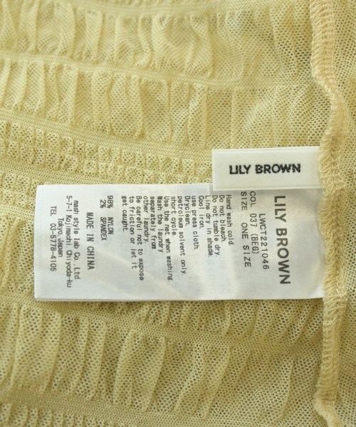 LILY BROWN（リリーブラウン）ブラウス ベージュ サイズ:ONE レディース/2200672576386