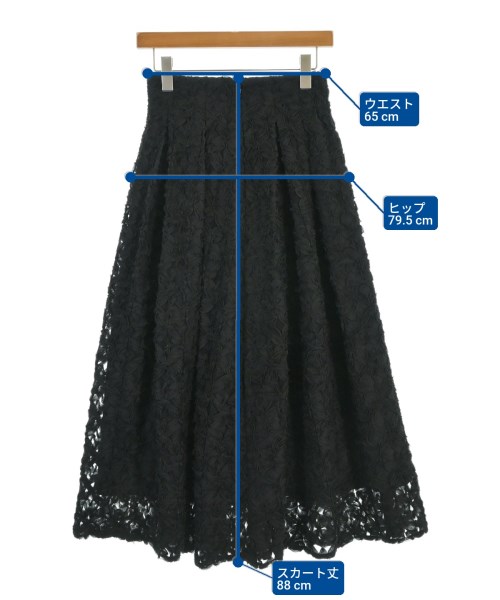 LILY BROWN（リリーブラウン）ロング・マキシ丈スカート 黒 サイズ:0(S位) レディース/2200677385037