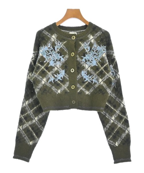 LILY BROWN(リリーブラウン)カーディガン カーキ サイズ:F/2200679568056