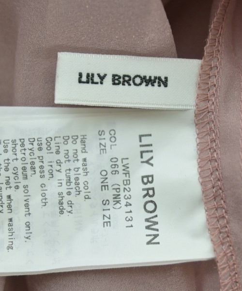LILY BROWN（リリーブラウン）カジュアルシャツ ピンク サイズ:ONE レディース/2200681802100