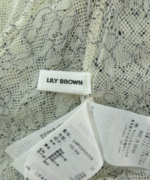 LILY BROWN（リリーブラウン）ワンピース 白 サイズ:0(S位) レディース/2200695024017