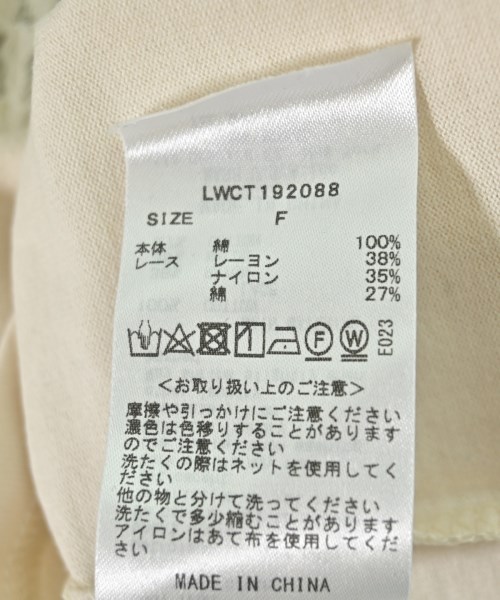 LILY BROWN（リリーブラウン）Tシャツ・カットソー 白 サイズ:F レディース/2200696998119