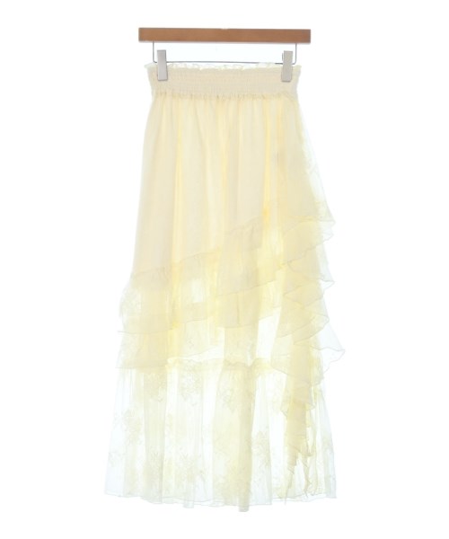 LILY BROWN(リリーブラウン)ロング・マキシ丈スカート 白 サイズ:0(S位)/2200648685142