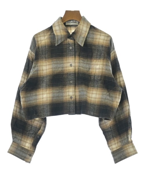 LILY BROWN(リリーブラウン)カジュアルシャツ 茶 サイズ:F/2200649654031