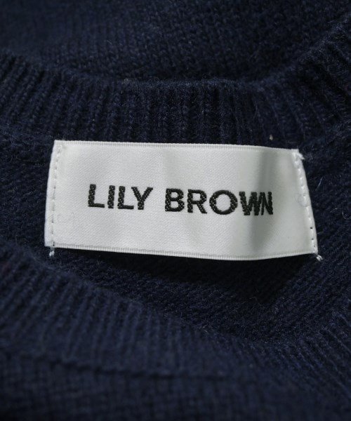 LILY BROWN（リリーブラウン）ニット・セーター 紺 サイズ:ONE レディース/2200657533021