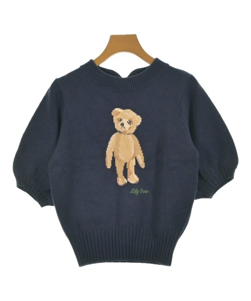 LILY BROWN(リリーブラウン)ニット・セーター 紺 サイズ:F/2200657533038