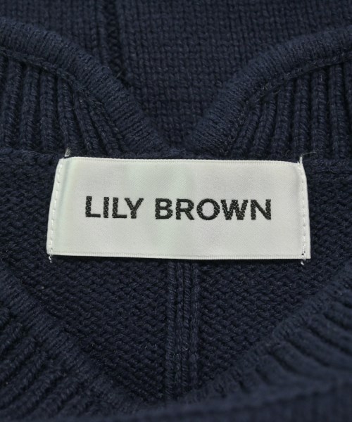 LILY BROWN（リリーブラウン）ニット・セーター 紺 サイズ:F レディース/2200657533038