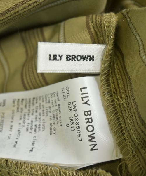 LILY BROWN（リリーブラウン）シャツワンピース カーキ サイズ:0(S位) レディース/2200661573150