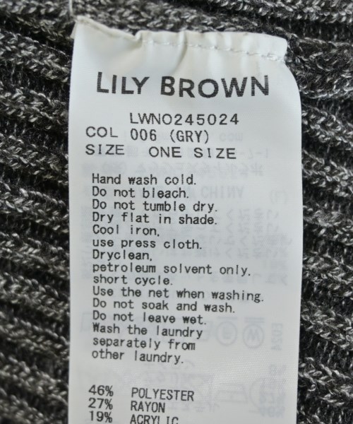 LILY BROWN（リリーブラウン）ワンピース グレー サイズ:F レディース/2200708164099