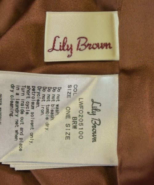 LILY BROWN（リリーブラウン）ワンピース 茶 サイズ:F レディース/2200710088086