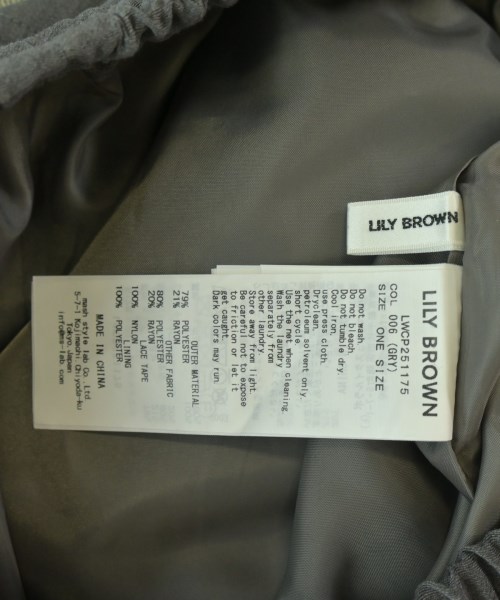 LILY BROWN（リリーブラウン）ショートパンツ グレー サイズ:F レディース/2200715010037