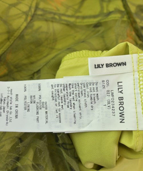 LILY BROWN（リリーブラウン）ワンピース カーキ サイズ:1(M位) レディース/2200711116061