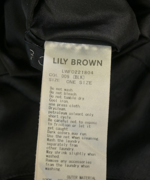 LILY BROWN（リリーブラウン）ワンピース 黒 サイズ:F レディース/2200713432053