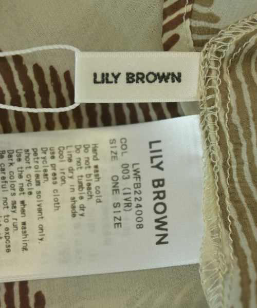 LILY BROWN（リリーブラウン）カジュアルシャツ ベージュ サイズ:F レディース/2200716060253