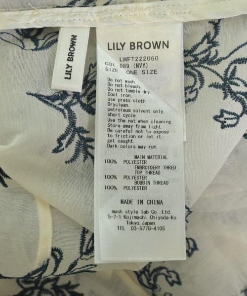 LILY BROWN（リリーブラウン）ブラウス 白 サイズ:F レディース/2200629754355