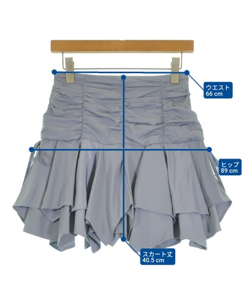 LILY BROWN（リリーブラウン）ミニスカート 青 サイズ:1(M位) レディース/2200645751086