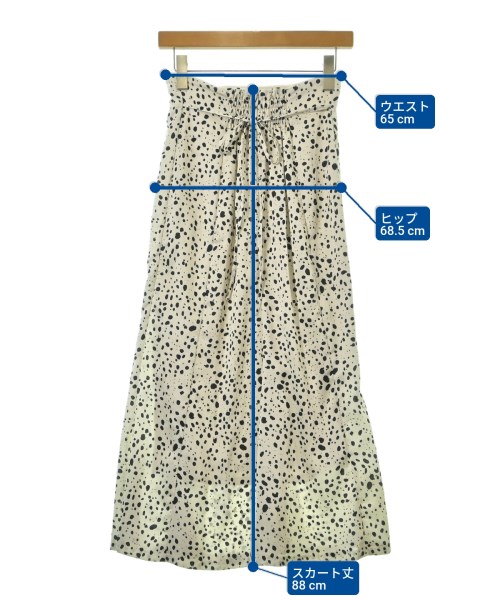 LILY BROWN（リリーブラウン）ロング・マキシ丈スカート 白 サイズ:0(S位) レディース/2200646919027