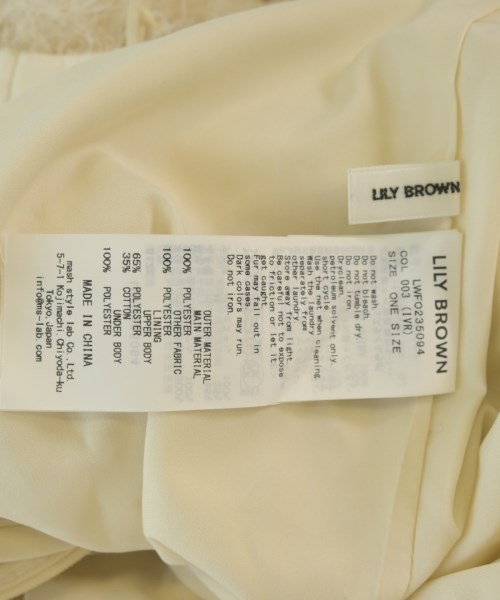 LILY BROWN（リリーブラウン）ワンピース 白 サイズ:F レディース/2200648309017