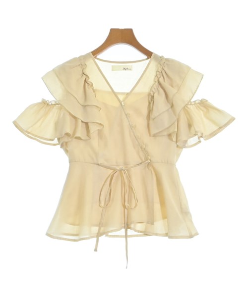 LILY BROWN(リリーブラウン)ブラウス ベージュ サイズ:F/2200642862280