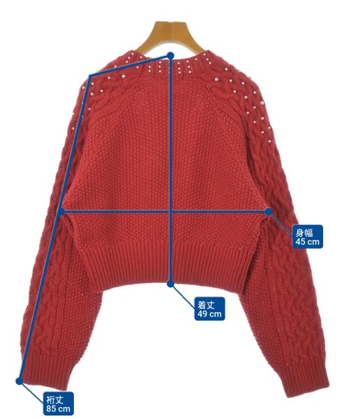 LILY BROWN（リリーブラウン）ニット・セーター 赤 サイズ:F レディース/2200653339108