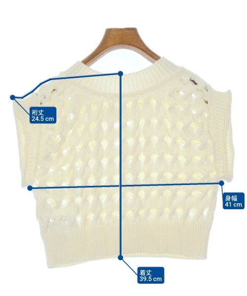 LILY BROWN（リリーブラウン）ニット・セーター 白 サイズ:F レディース/2200638714364