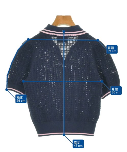 LILY BROWN（リリーブラウン）ニット・セーター 紺 サイズ:ONE レディース/2200646948034