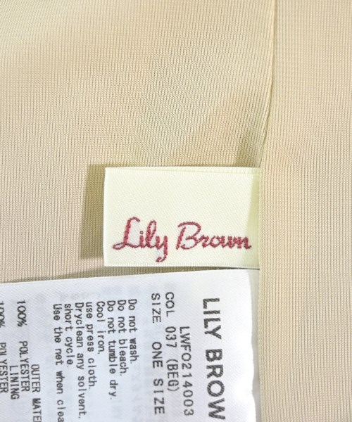 LILY BROWN（リリーブラウン）ワンピース ベージュ サイズ:F レディース/2200707164021