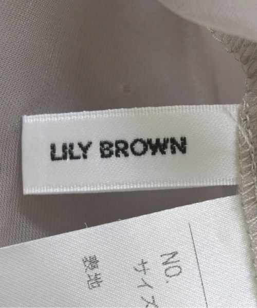 LILY BROWN（リリーブラウン）ブラウス 茶 サイズ:F レディース/2200708005026
