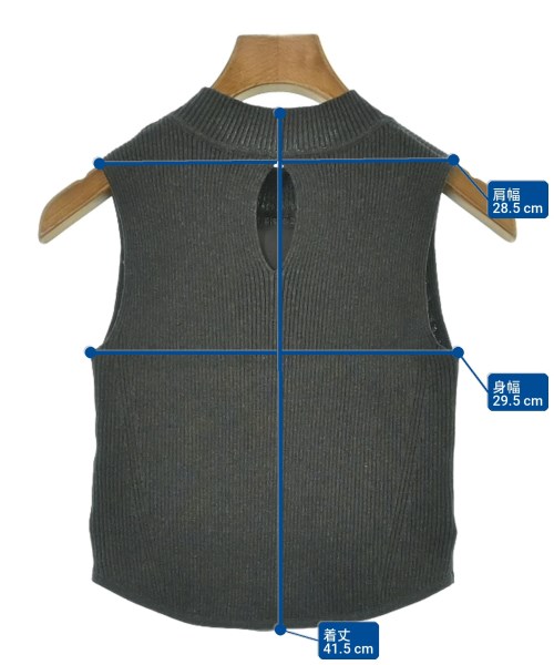 LILY BROWN（リリーブラウン）ベスト/ノースリーブ グレー サイズ:F レディース/2200706913040