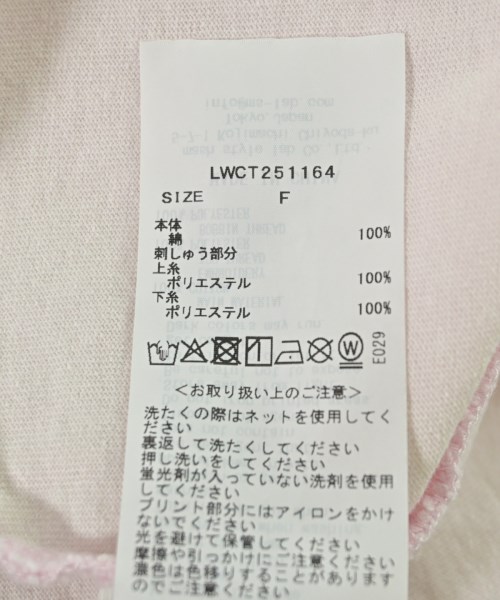 LILY BROWN（リリーブラウン）Tシャツ・カットソー ピンク サイズ:F レディース/2200706913064