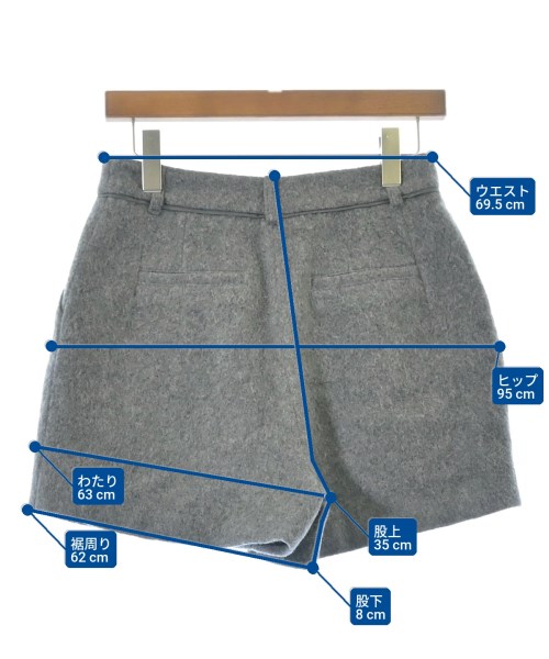 LILY BROWN（リリーブラウン）ショートパンツ グレー サイズ:1(M位) レディース/2200662145080