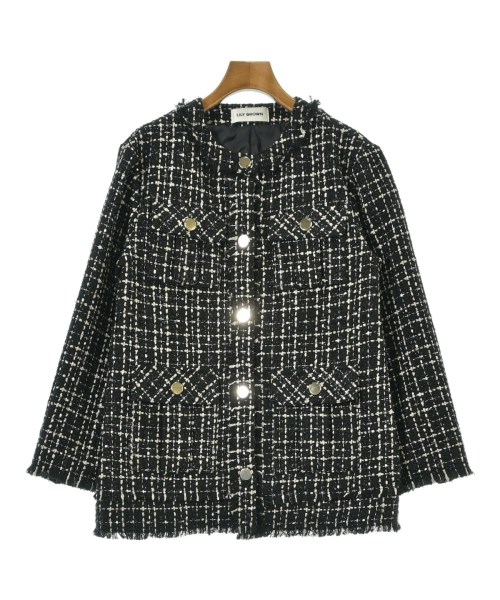 LILY BROWN(リリーブラウン)ノーカラージャケット 黒 サイズ:F/2200662745020