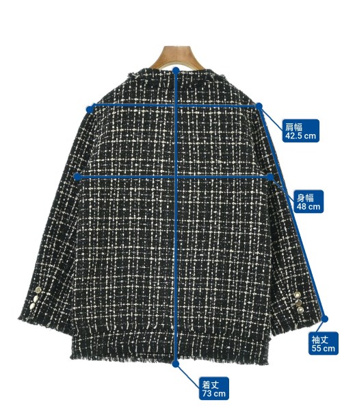 LILY BROWN（リリーブラウン）ノーカラージャケット 黒 サイズ:F レディース/2200662745020