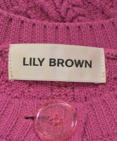 LILY BROWN（リリーブラウン）カーディガン ピンク サイズ:F レディース/2200662146049