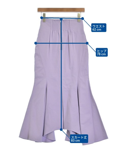 LILY BROWN（リリーブラウン）ロング・マキシ丈スカート 紫 サイズ:0(S位) レディース/2200664219260
