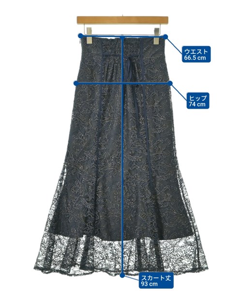 LILY BROWN（リリーブラウン）ロング・マキシ丈スカート 紺 サイズ:1(M位) レディース/2200662223139