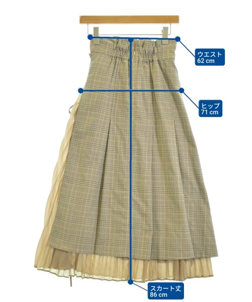 LILY BROWN（リリーブラウン）ロング・マキシ丈スカート ベージュ サイズ:F レディース/2200663653010