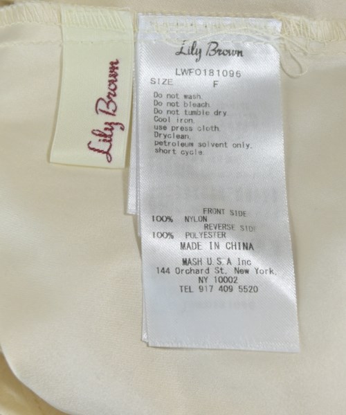 LILY BROWN（リリーブラウン）ワンピース 白 サイズ:F レディース/2200649182022