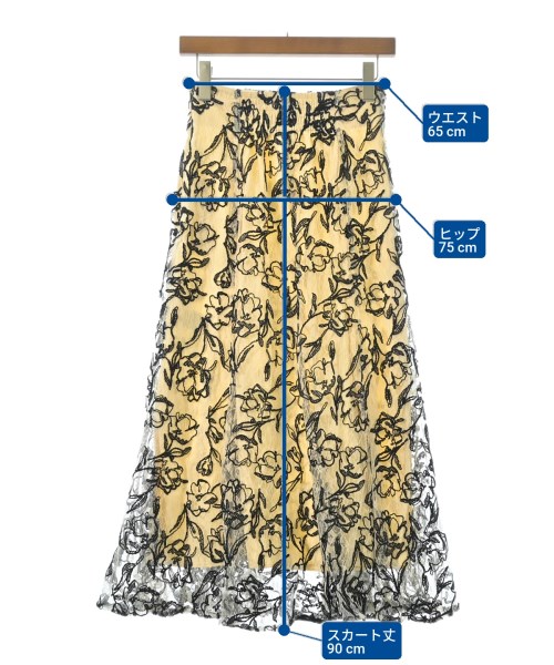 LILY BROWN（リリーブラウン）ロング・マキシ丈スカート ベージュ サイズ:1(M位) レディース/2200664529109