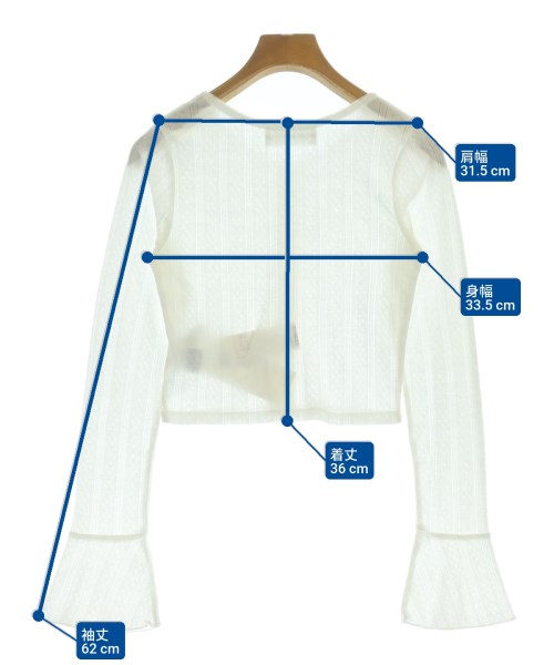 LILY BROWN（リリーブラウン）カーディガン 白 サイズ:ONE レディース/2200664529277
