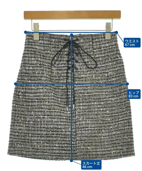 LILY BROWN（リリーブラウン）ミニスカート ベージュ サイズ:0(S位) レディース/2200668612050