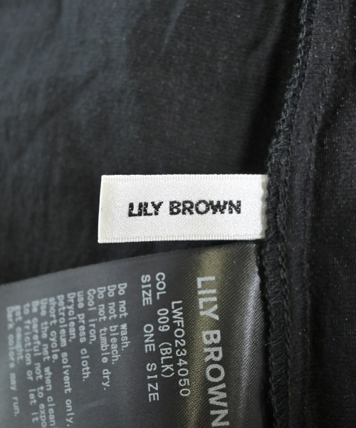 LILY BROWN（リリーブラウン）ワンピース 黒 サイズ:F レディース/2200670469017